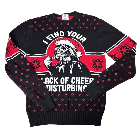 Star Wars Women's Darth Vader Ugly Christmas Sweater Small - Picture 2 of 6